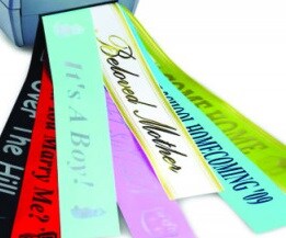 Custom Printed Ribbon Scripts - 1-4 Words